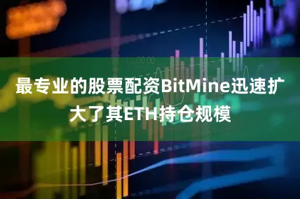 最专业的股票配资BitMine迅速扩大了其ETH持仓规模