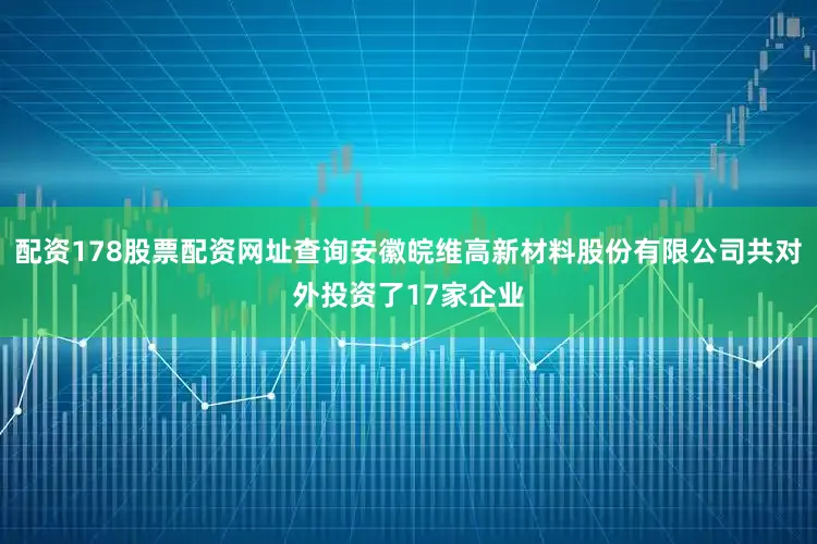 配资178股票配资网址查询安徽皖维高新材料股份有限公司共对外投资了17家企业